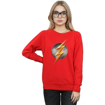 textil Mujer Sudaderas Dc Comics Justice League Movie Flash Emblem Rojo