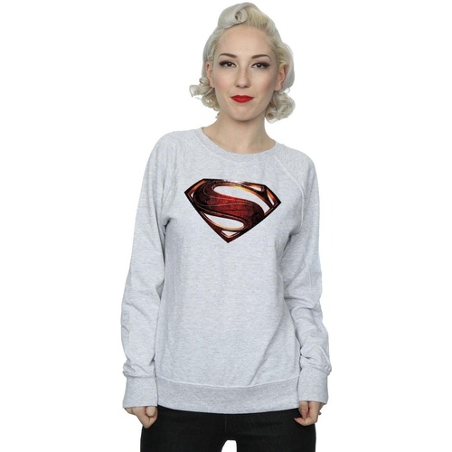 textil Mujer Sudaderas Dc Comics Justice League Movie Superman Emblem Gris