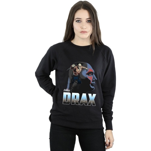 textil Mujer Sudaderas Marvel Avengers Infinity War Drax Character Negro