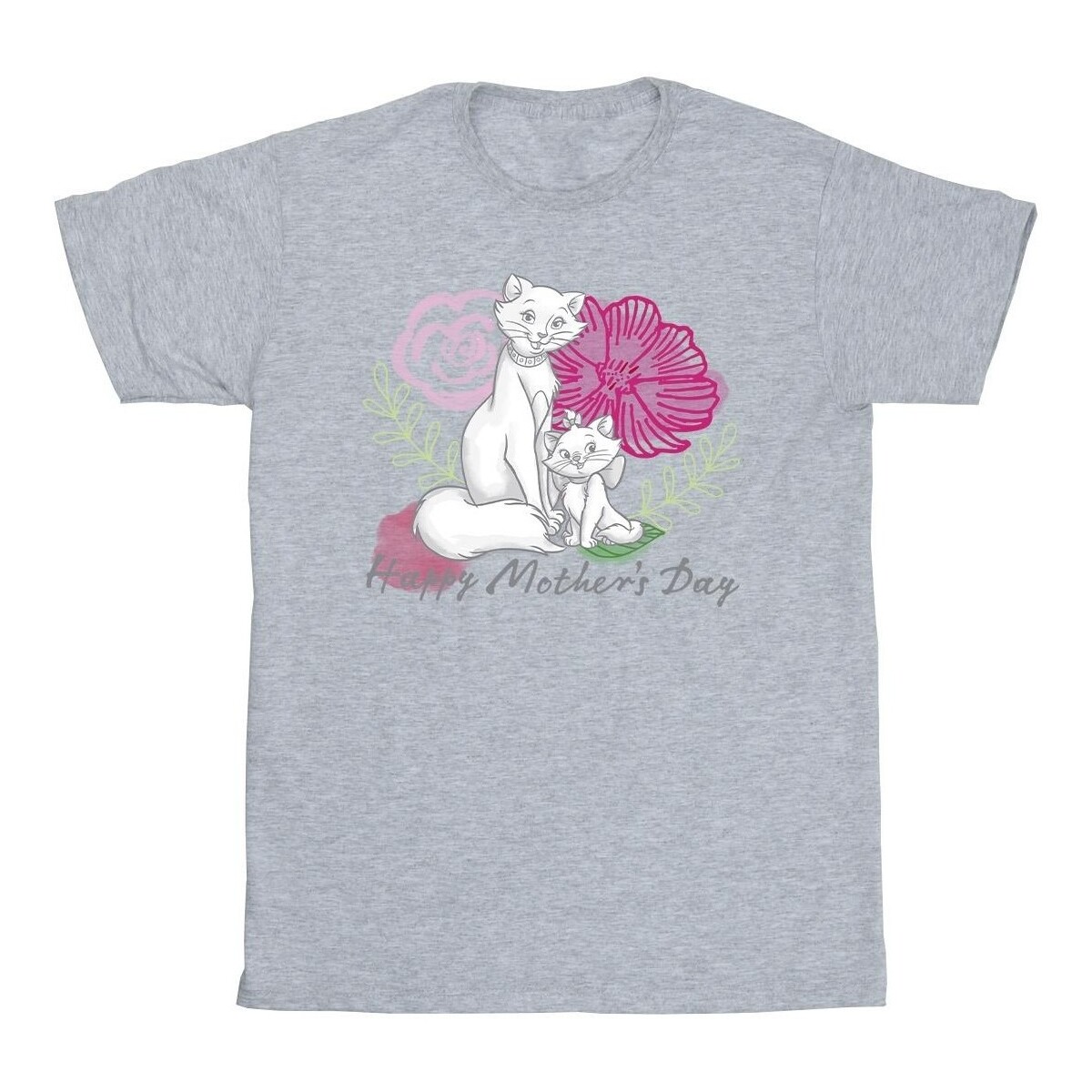 textil Niña Camisetas manga larga Disney The Aristocats Mother's Day Gris