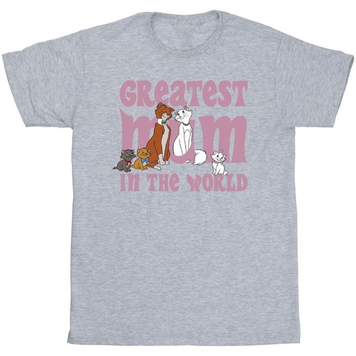 textil Niña Camisetas manga larga Disney The Aristocats Greatest Mum Gris