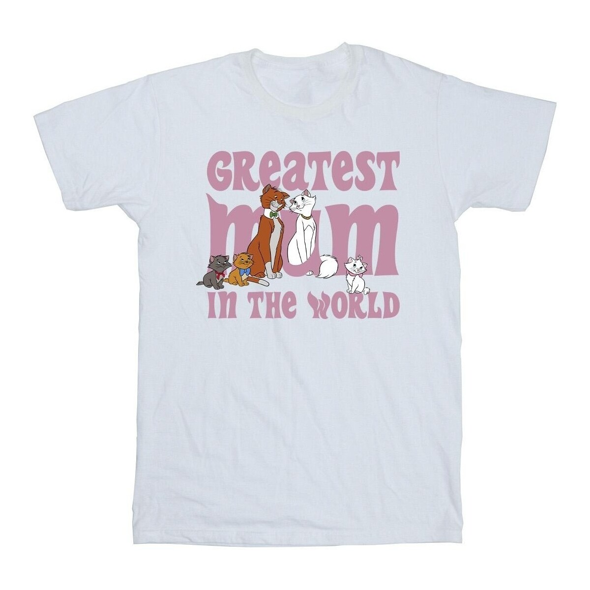 textil Niña Camisetas manga larga Disney The Aristocats Greatest Mum Blanco