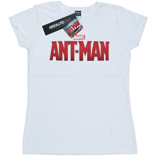 textil Mujer Camisetas manga larga Marvel Ant-Man Movie Logo Blanco