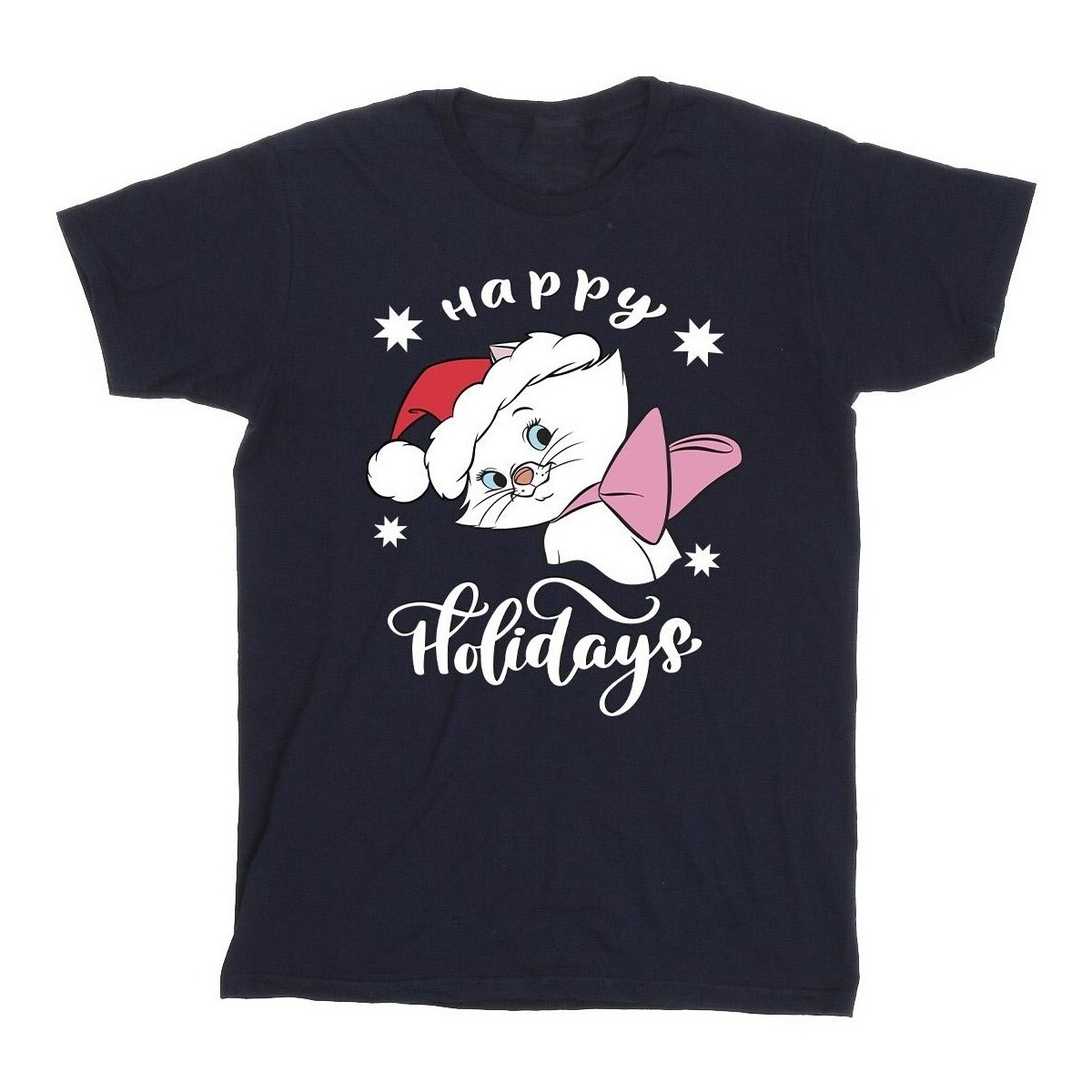 textil Niña Camisetas manga larga Disney The Aristocats Happy Holidays Azul