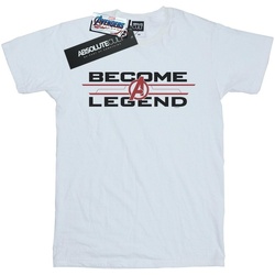 textil Hombre Camisetas manga larga Marvel Avengers Endgame Become A Legend Blanco