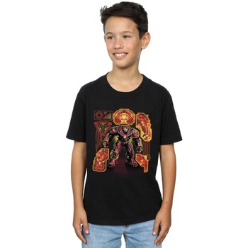 textil Niño Tops y Camisetas Marvel Avengers Infinity War Hulkbuster Blueprint Negro