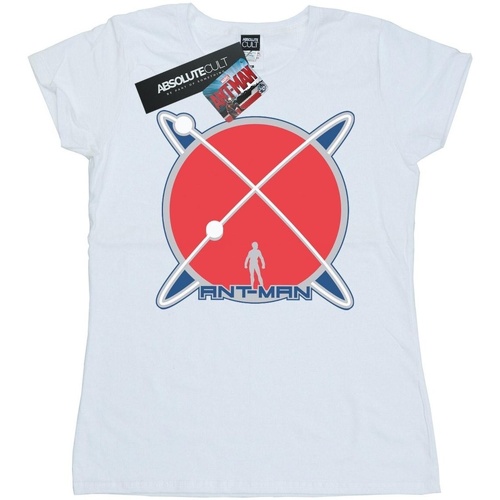 textil Mujer Camisetas manga larga Marvel Ant-Man Planet Logo Blanco