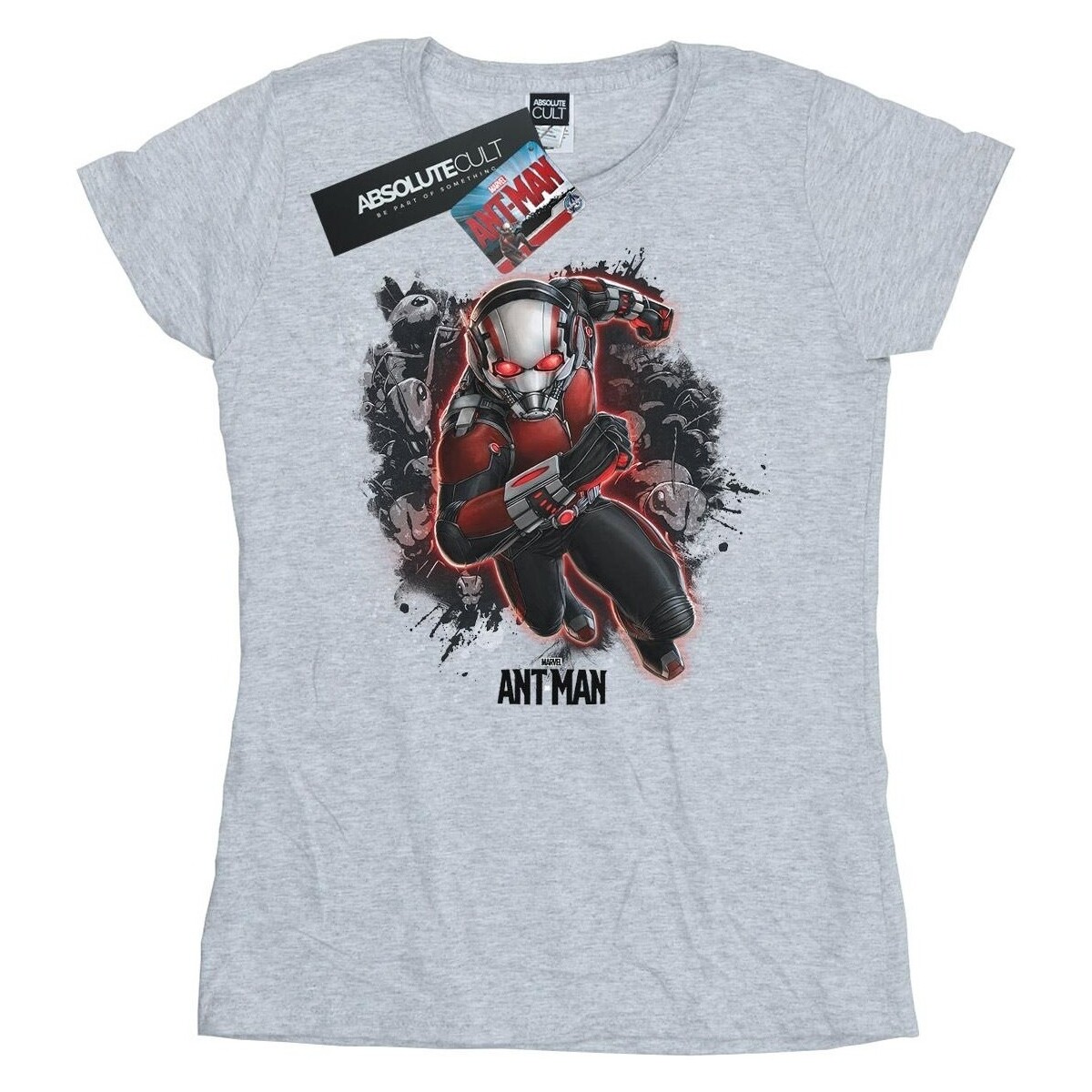textil Mujer Camisetas manga larga Marvel Ant-Man Ants Running Gris