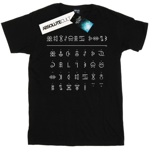 textil Niña Camisetas manga larga Disney Artemis Fowl Gnommish Alphabet Negro