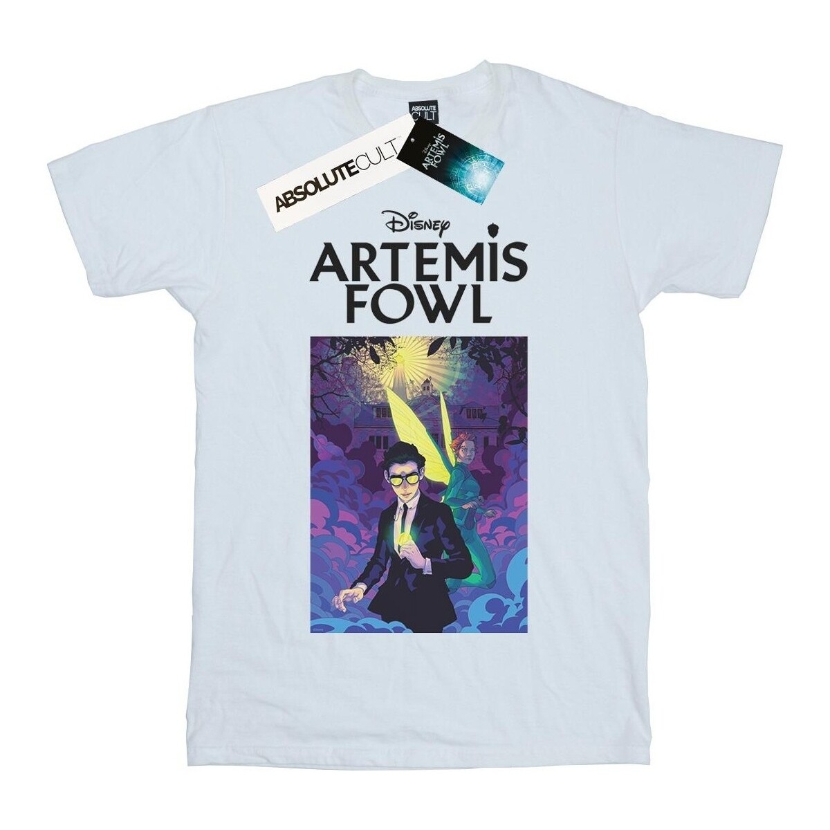textil Niña Camisetas manga larga Disney Artemis Fowl Book Cover Blanco