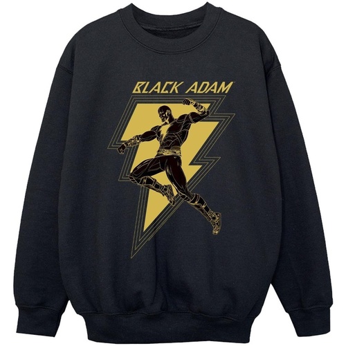 textil Niño Sudaderas Dc Comics Black Adam Golden Bolt Chest Negro