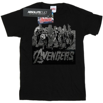 textil Niña Camisetas manga larga Marvel Avengers Mono Team Art Negro