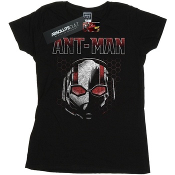 textil Mujer Camisetas manga larga Marvel Ant-Man And The Wasp Scott Mask Hexagon Negro