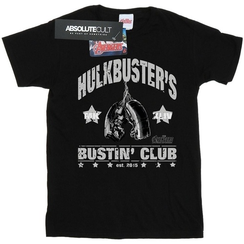 textil Niña Camisetas manga larga Marvel Iron Man Hulkbuster's Bustin' Club Negro