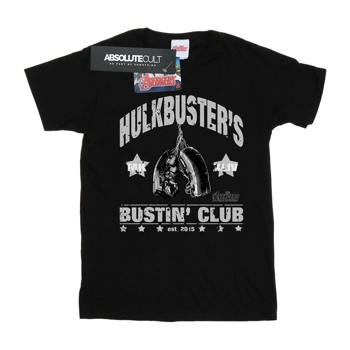 textil Niña Camisetas manga larga Marvel Iron Man Hulkbuster's Bustin' Club Negro