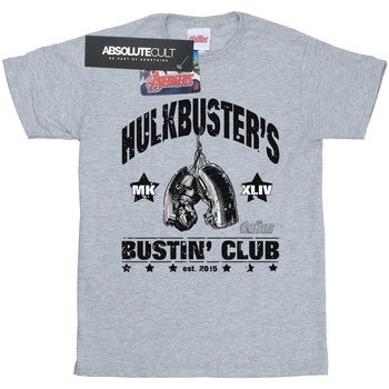 textil Niña Camisetas manga larga Marvel Iron Man Hulkbuster's Bustin' Club Gris