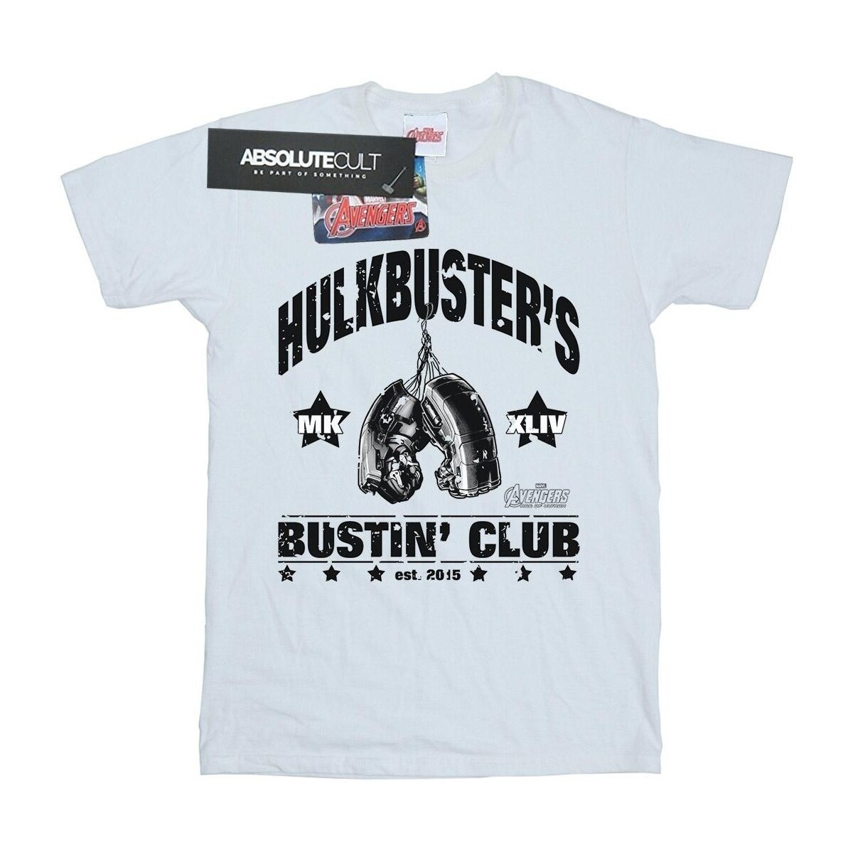 textil Niña Camisetas manga larga Marvel Iron Man Hulkbuster's Bustin' Club Blanco