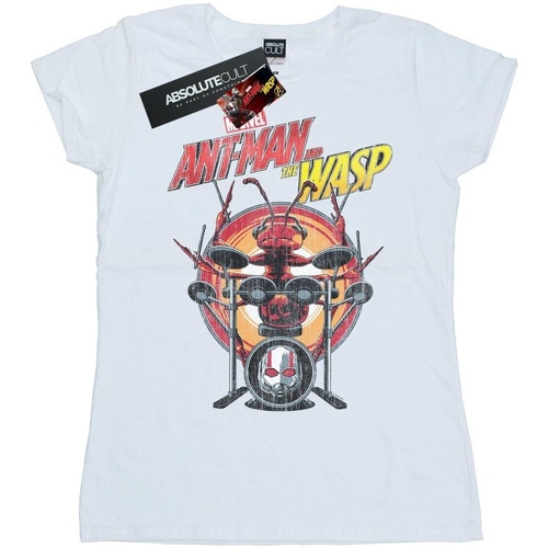 textil Mujer Camisetas manga larga Marvel Ant-Man And The Wasp Drummer Ant Blanco