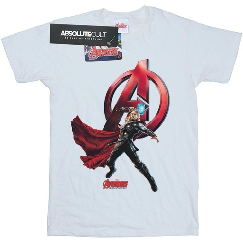 textil Niña Camisetas manga larga Marvel Thor Pose Blanco