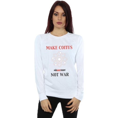 textil Mujer Sudaderas The Big Bang Theory Make Coitus Not War Blanco