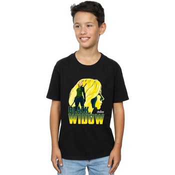 textil Niño Tops y Camisetas Marvel Avengers Infinity War Black Widow Character Negro