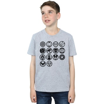 textil Niño Tops y Camisetas Marvel Avengers Infinity War Icons Assemble Gris