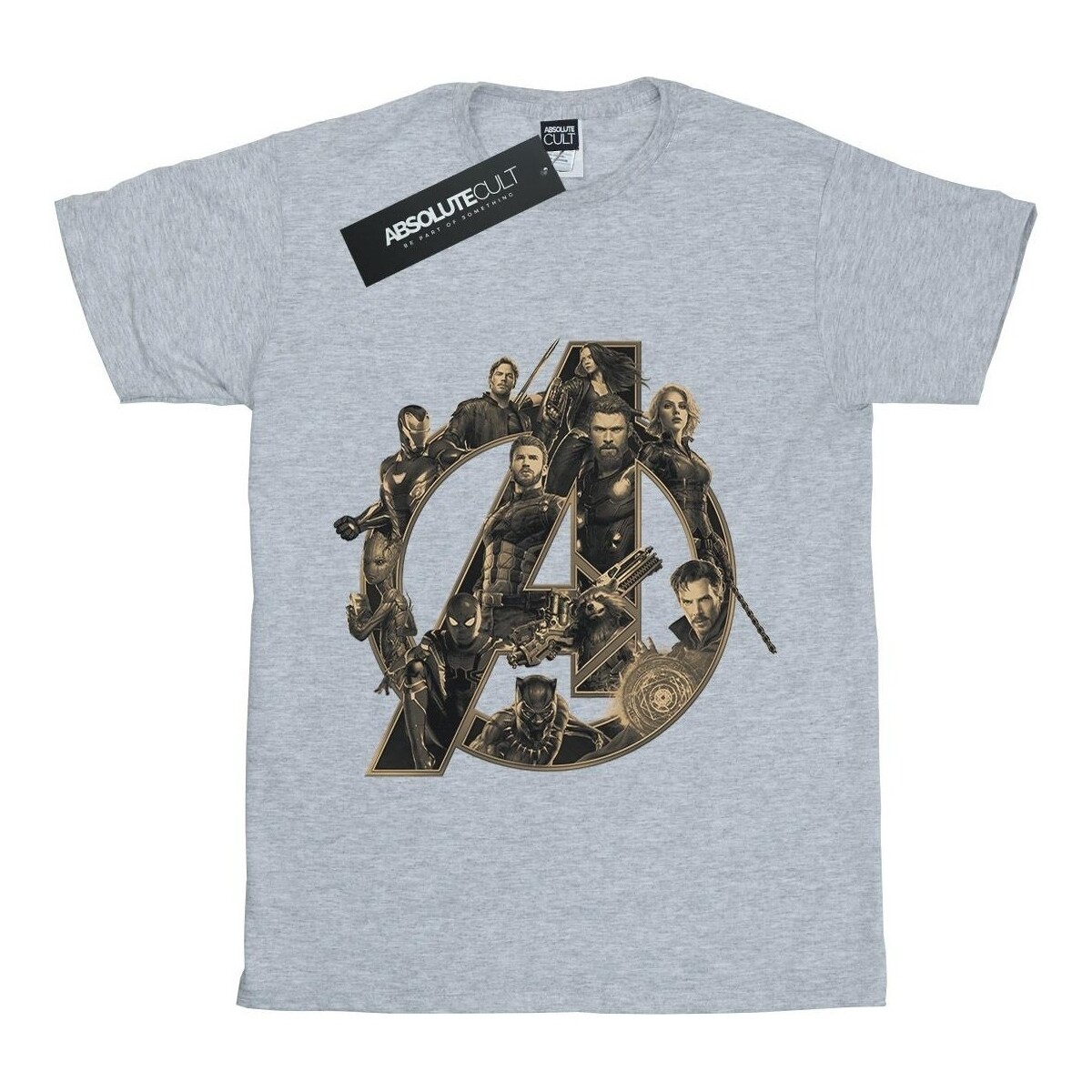 textil Niña Camisetas manga larga Marvel Avengers Infinity War  Logo Gris