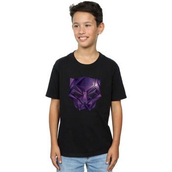 textil Niño Tops y Camisetas Marvel Avengers Infinity War Black Panther Geometric Negro