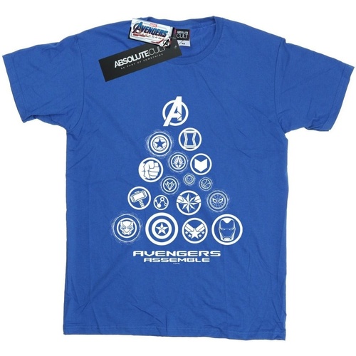 textil Mujer Camisetas manga larga Marvel Avengers Endgame Pyramid Icons Azul