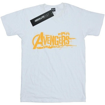 textil Niña Camisetas manga larga Marvel Avengers Infinity War Orange Logo Blanco