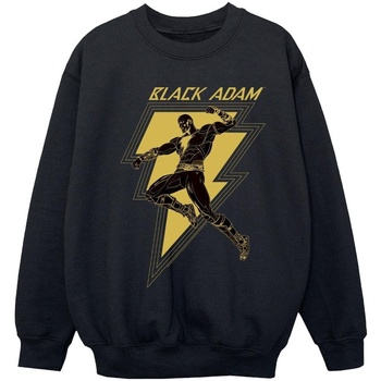 textil Niña Sudaderas Dc Comics Black Adam Golden Bolt Chest Negro