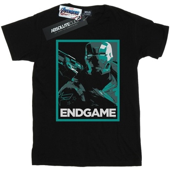 textil Hombre Camisetas manga larga Marvel Avengers Endgame War Machine Poster Negro