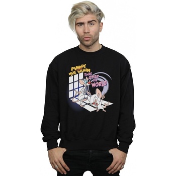 textil Hombre Sudaderas Animaniacs Pinky And The Brain Take Over The World Negro