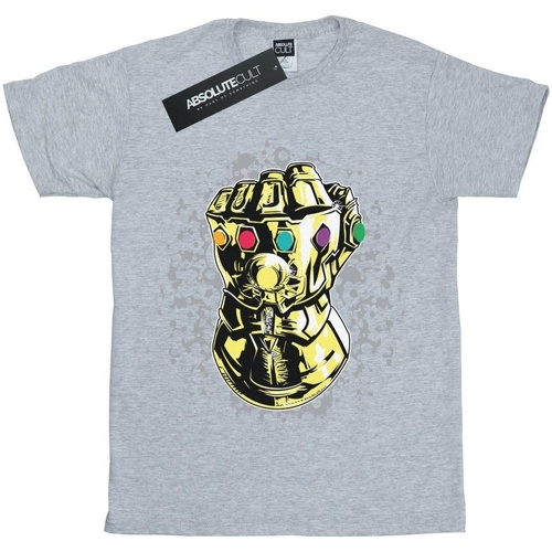 textil Niña Camisetas manga larga Marvel Avengers Infinity War Thanos Fist Gris