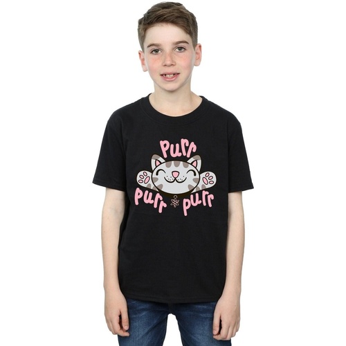textil Niño Camisetas manga corta Big Bang Theory Soft Kitty Purr Negro