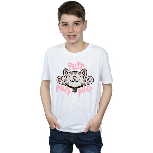 textil Niño Camisetas manga corta Big Bang Theory Soft Kitty Purr Blanco