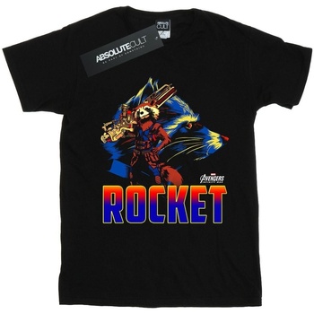 textil Niña Camisetas manga larga Marvel Avengers Infinity War Rocket Character Negro