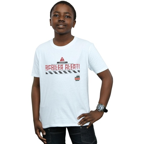 textil Niño Tops y Camisetas The Big Bang Theory Spoiler Alert Blanco