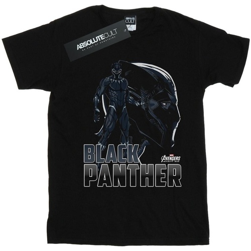 textil Niña Camisetas manga larga Marvel Avengers Infinity War Black Panther Character Negro