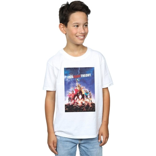 textil Niño Camisetas manga corta The Big Bang Theory Character Poster Blanco