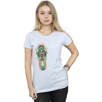 textil Mujer Camisetas manga larga Dc Comics Aquaman Queen Atlanna Gris