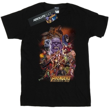 textil Niña Camisetas manga larga Marvel Avengers Infinity War Character Poster Negro