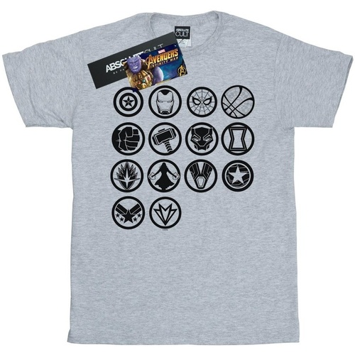 textil Niña Camisetas manga larga Marvel Avengers Infinity War Icons Assemble Gris