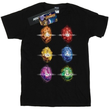 textil Niña Camisetas manga larga Marvel Avengers Infinity War Infinity Stones Negro