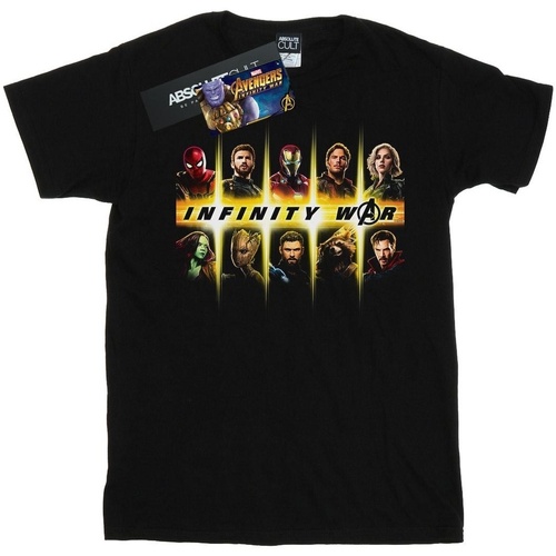 textil Niña Camisetas manga larga Marvel Avengers Infinity War Team Lineup Negro
