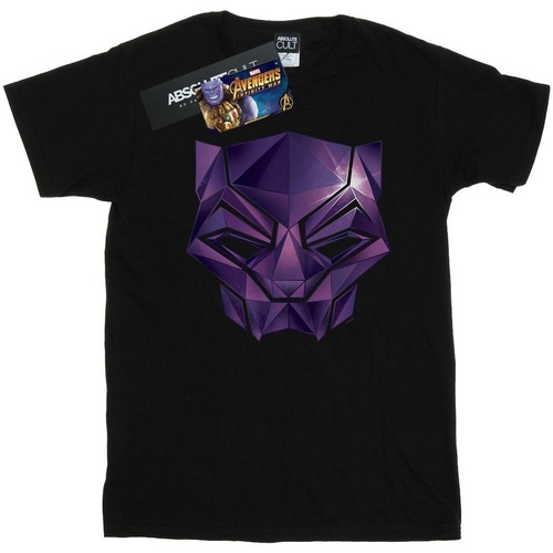 textil Niña Camisetas manga larga Marvel Avengers Infinity War Black Panther Geometric Negro