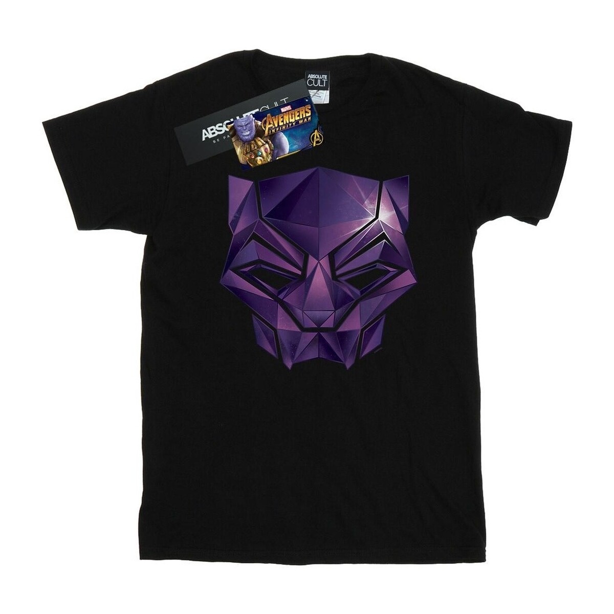 textil Niña Camisetas manga larga Marvel Avengers Infinity War Black Panther Geometric Negro