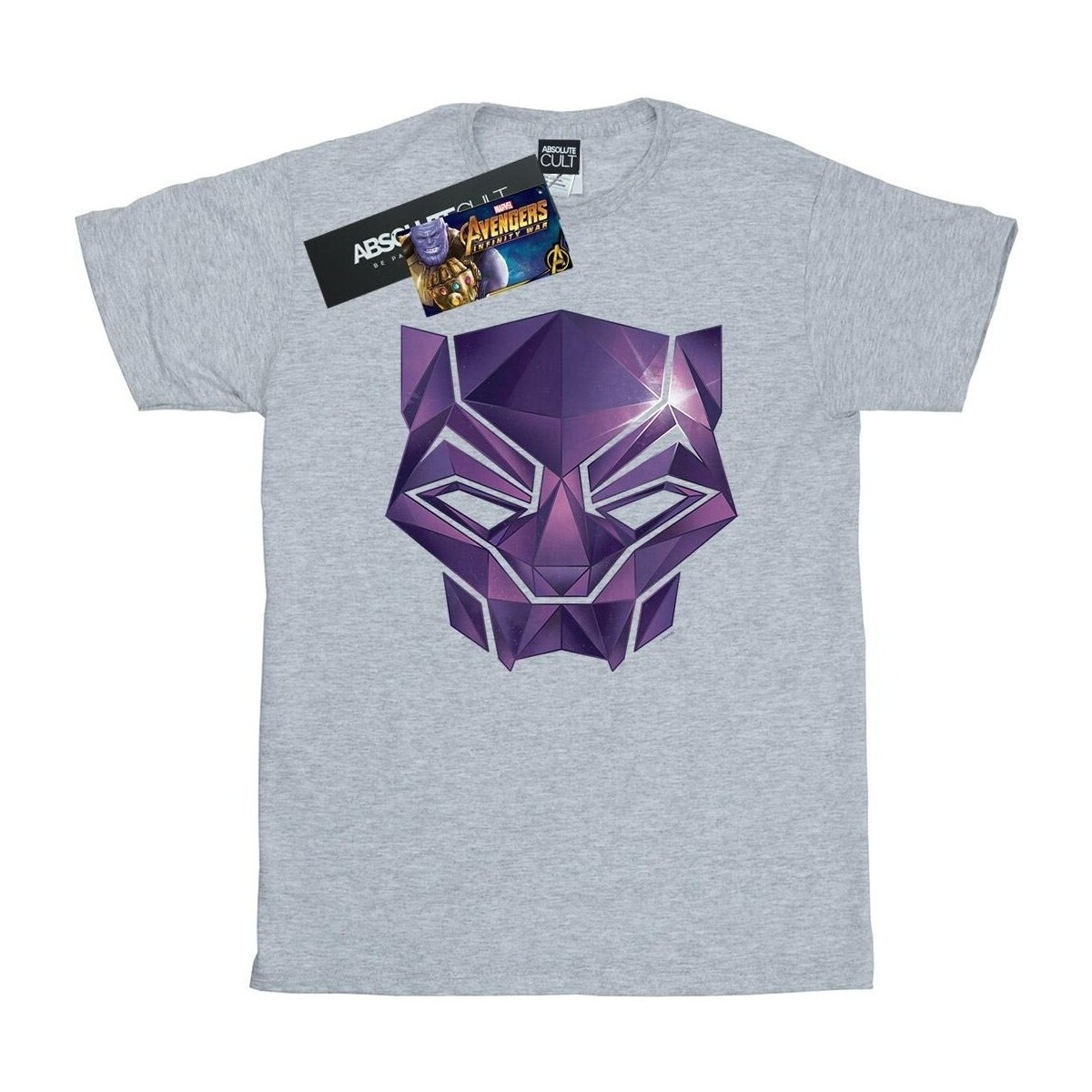 textil Niña Camisetas manga larga Marvel Avengers Infinity War Black Panther Geometric Gris