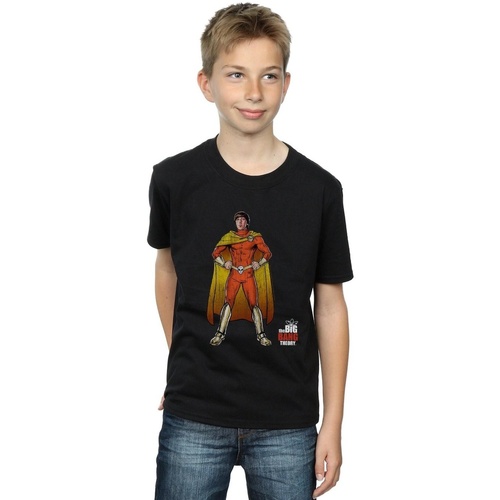 textil Niño Tops y Camisetas The Big Bang Theory Howard Superhero Negro