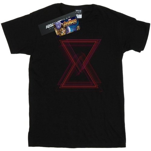 textil Niña Camisetas manga larga Marvel Avengers Infinity War Black Widow Lines Negro
